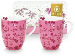Pip Studio bögre készlet 350 ml rózsaszín - rózsaszín Univerzális méret