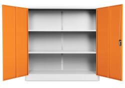 Rauman Közepes univerzális fémszekrény 120 x 40 x 120 cm, hengerzár, narancs - ral 2004