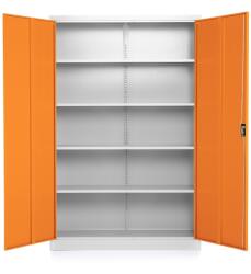Rauman Univerzális fémszekrény 120 x 40 x 185 cm, hengerzár, narancs - ral 2004