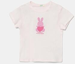 Benetton baba pamut póló rózsaszín, 3I1XA1067 - rózsaszín 68 - answear - 4 190 Ft