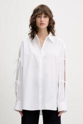 HUGO BOSS pamut ing galléros, fehér, relaxed, 50538440 - fehér 38