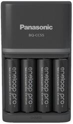 Eneloop Panasonic Eneloop K-KJ55HCD40E AA 2500mAh gyors akkutöltő +4xAA akku (KKJ55HCD40E-N) - mystock