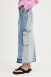 Moschino Jeans farmer szoknya maxi, ceruza fazonú, 0105 3719 - kék 25