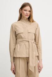 Weekend Max Mara pamut ing kabát bézs, átmeneti, 2515041013600 - bézs 42