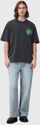 AllSaints pamut póló DISTORTION szürke, nyomott mintás, M041PC - szürke XXL