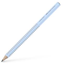 Faber-Castell Ceruza Faber-Castell Grip 2001 Jumbo B 10mm vastag, 175mm hosszú égkék ergonomikus háromszög formájú test szürke pötyök