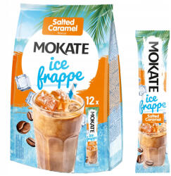 MOKATE ice frappe instant sóskaramellás jegeskávé italpor - 150g - koffeinzona
