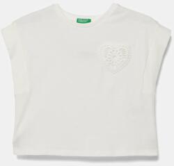 Benetton gyerek póló fehér, 3JFAC10PD - fehér 122