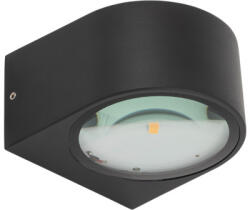 Nowodvorski Kerti lámpa, kültéri fali lámpa, homlokzati, felületre szerelhető, LED, 10W, 880lm, 3000K, meleg fekete, vízálló, IP54, modern, NEL 11370, Nowodvorski (NOWLAM1884)
