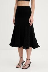 MSGM szoknya fekete, midi, harang alakú, 3842MDD06.257317 - fekete 36