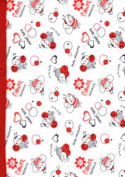 Vaganza mintás pamut babatakaró 70x90 cm - Méhecske/Piros - babyshopkaposvar