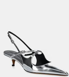 Proenza Schouler bőr tűsarkú Slash ezüst, SH252038 - ezüst Női 37