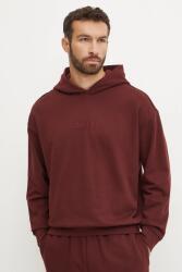 Calvin Klein pamut melegítőfelső piros, férfi, sima, kapucnis, 000NM2683E - piros S