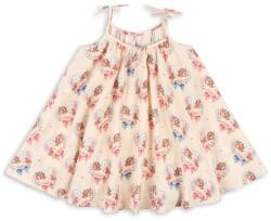 Konges Sløjd ruha VIVIAN STRAP DRESS GOTS bézs, mini, harang alakú, KS103061 - bézs 86