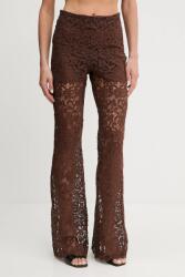 Ermanno Scervino nadrág barna, magas derekú trapéz, D464P605FDHGJ - barna 34