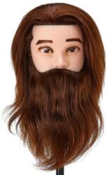 Hair Power Gabbiano Férfi szakállas babafej természetes hajjal, 25-30 cm - hairpower