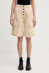 Alpha Industries pamut rövidnadrág Sailor Cargo Shorts Wmn bézs, sima, magas derekú, 156024 - bézs L