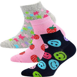 Lonka 3PACK șosete pentru copii Lonka low multicolor (Dedonik-Mix H) 25/29 (182099)