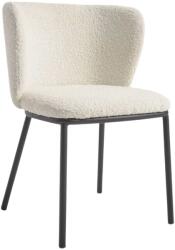 Kave Home Fehér szövet bouclé étkezőszék Kave Home Ciselia (LF-CC3000J33)