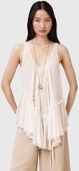 AllSaints felső RACH fehér, sima, W029PC - fehér 38
