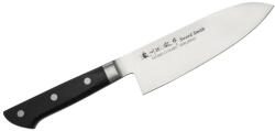 Satake 803-632 Satoru Santoku japán konyhakés, 17 cm penge hossz, rozsdamentes acél, kemény műanyag markolat (803-632)