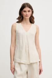 Benetton vászon felső bézs, sima, 5BMLDQ06W - bézs L