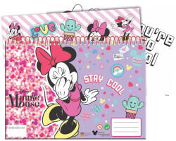 Disney Interactive Minnie A/4 spirál vázlatfüzet 40 lapos matricával