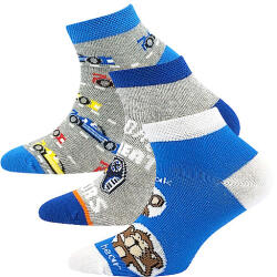 Lonka 3PACK șosete pentru copii Lonka low multicolor (Dedonik-Mix G) 20/24 (182098)
