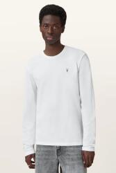 AllSaints pamut hosszúujjú BRACE szürke, sima, M033JB - fehér XXL