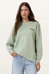 AllSaints pamut melegítőfelső SOLEIL zöld, nyomott mintás, W222JC - zöld XS