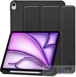 Apple iPad Air 13 (2024 / 2025), mappa tok, közepesen ütésálló, érintőceruza tartó, érintőceruza nélkül, Smart Case, TP SC Pen Holder, fekete - mobil-box