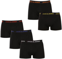 Jack and Jones 5PACK boxeri bărbați Jack and Jones negri (12167028-BLK/BLK) S (182136)