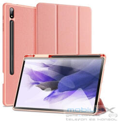 Samsung Tab S9 Plus 12.4 / Tab S10 Plus 12.4 SM-X810 / X816B / X820 / X826B, mappa tok, Trifold, érintőceruza tartó, Dux Ducis Domo, rózsaszín - mobil-box