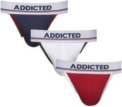 ADDICTED 3PACK tanga pentru bărbați Addicted multicolor (AD1011P-3COL) S (181839)