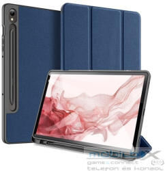 Samsung Tab S9 11.0 SM-X710 / X716B, mappa tok, Trifold, érintőceruza tartó, Dux Ducis Domo, sötétkék - mobil-box