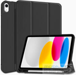 Apple iPad 10.9 (2022) / iPad 11 (2025), mappa tok, Apple Pencil tartóval, Smart Case, fekete - mobil-box
