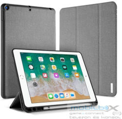 Apple iPad 9.7 (2017 / 2018), mappa tok, Smart Case, érintőceruza tartó, Dux Ducis Domo, szürke - mobil-box