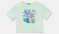 Benetton gyerek pamut póló zöld, 35RYC10OZ - zöld 150 - answear - 5 290 Ft