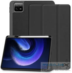 Xiaomi Pad 6 (11.0) / Pad 6 Pro (11.0), mappa tok, közepesen ütésálló, érintőceruza tartó, érintőceruza nélkül, Trifold, TP SC Pen Holder, fekete - mobil-box