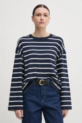 Tommy Hilfiger pamut hosszúujjú sötétkék, WW0WW45519 - sötétkék M