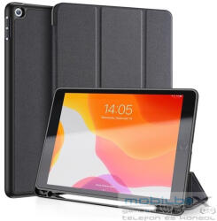 Apple iPad 10.2 (2019 / 2020 / 2021), mappa tok, Smart Case, érintőceruza tartó, Dux Ducis Domo, fekete - mobil-box