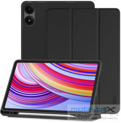 Xiaomi Redmi Pad Pro (12.1) / Redmi Pad Pro 5G (12.1), mappa tok, közepesen ütésálló, érintőceruza tartó, érintőceruza nélkül, Trifold, TP SC Pen Holder, fekete