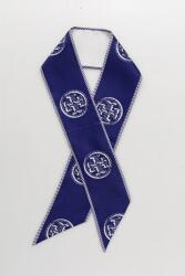 Tory Burch selyemkendő Medallion sötétkék, 174863-400 - sötétkék Univerzális méret