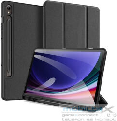 Samsung Tab S9 FE (10.9) / Tab S10 FE (10.9) SM-X510 / X516B / X520 / X526, mappa tok, Trifold, érintőceruza tartó, Dux Ducis Domo, fekete - mobil-box