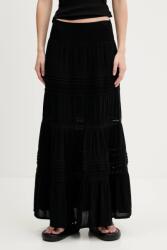 Superdry szoknya fekete, maxi, harang alakú, W7210351A-02A - fekete S