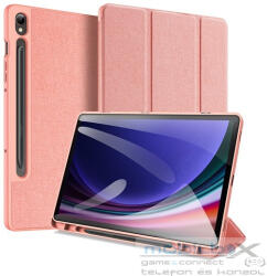 Samsung Tab S9 FE (10.9) / Tab S10 FE (10.9) SM-X510 / X516B / X520 / X526, mappa tok, Trifold, érintőceruza tartó, Dux Ducis Domo, rózsaszín - mobil-box