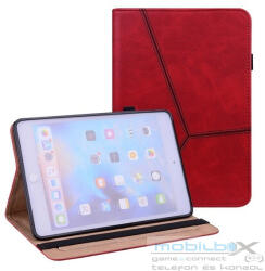 Apple iPad Mini (2021 / 2024) (8.3), mappa tok, stand, bőrhatású, koptatott, piros - mobil-box