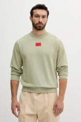 HUGO BOSS pamut melegítőfelső zöld, férfi, nyomott mintás, 50447964 - zöld M