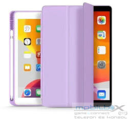 Apple iPad 10.2 (2019 / 2020 / 2021), mappa tok, Apple Pencil tartóval, Smart Case, lila - mobil-box
