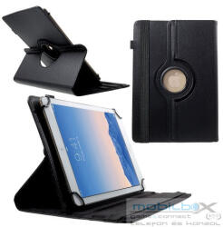 Univerzális TabletPC tok, mappa tok, 9-10", stand, elforgatható (360°), fekete - mobil-box